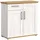 inn.furn Sideboard 95 x 92 cm Weiß / Naturbelassen