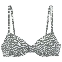 LASCANA Bügel-Bikini-Top Damen oliv-bedruckt Gr.38 Cup F