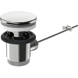 Hansa Ablaufgarnitur chrom 59911441 mit Ablaufstopfen 63mm, chrom