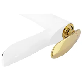REA Orbit Waschtischarmatur Weiß/Gold