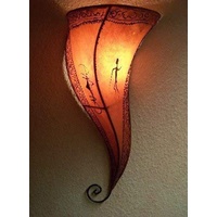 Marrakesch Orient & Mediterran Interior Marokkanische Wandlampe Suma Orange