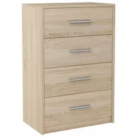 Matkam Möbel Kommode, Sonoma Eiche, 60x75x35 cm, Wohnzimmer, Kommoden