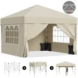 GUNJI Pop-up Partyzelt 3x3/3x6 faltzelt Pavillon Gartenpavillon Winterfestes uv