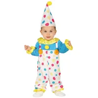 Fiestas Guirca Kostüm Babykostüm Clown bunt bunt 86/92 (18-24 Monate)