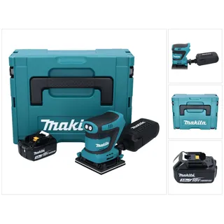 Makita DBO 481 F1J Akku Schwingschleifer 18 V 112 x 102 mm + 1x Akku 3,0 Ah + Makpac - ohne Ladegerät