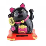 Leopacat Winkekatze Mittelfinger, Glückskatze Chinesische Winkender Arm Begrüßungskatze Süße Reichtumskatze Kleine Feng Shui für Heimtextilien Büro Pult Fahrzeug Dekoration