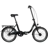 Hawk Bikes Faltrad FOLDER 3.0, 3 Gang Shimano Shimano Nexus 3-Gang Nabenschaltung mit Rücktritt Schaltwerk, Nabenschaltung schwarz