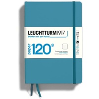 LEUCHTTURM1917 Notizbuch Medium (A5) 120 g/m2 Paper Edition, Hardcover, 203 nummerierte Seiten, Nordic Blue, dotted