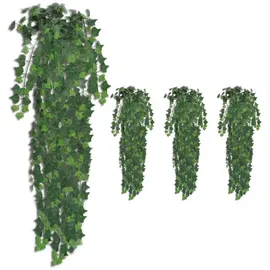 vidaXL Künstliche Efeuranken 4 Stk. Grün 90 cm