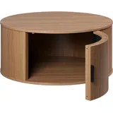 INOSIGN »Ronda«, (1 St.), Runder Sofatisch mit Stauraum - Maße (B/T/H) 80/80/36 cm