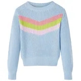 vidaXL Kinderpullover Gestrickt Blau 104