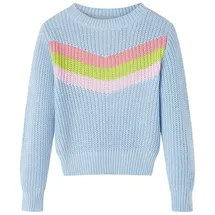 vidaXL Kinderpullover Gestrickt Blau 104