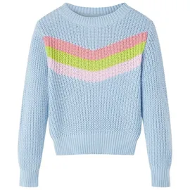 vidaXL Kinderpullover Gestrickt Blau 104