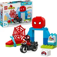 LEGO DUPLO Marvel Spins Motorrad-Abenteuer - Motorikspielzeug zur TV-Serie