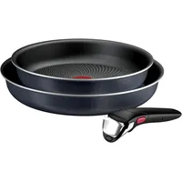 Tefal Ingenio Enjoy 3-Teiliges Pfannenset Abnehmbarer Griff, 24/28 Cm, Stapelbar