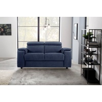 Nicoletti Home 2-Sitzer »Seattle«, Breite 170 cm, wahlweise mit oder ohne elektrischer Relaxfunktion, blau