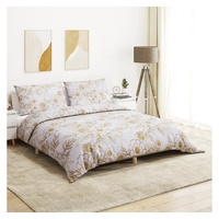 Bettbezug Bettwäsche-Set Weiß und Braun 240x220 cm Baumwolle, vidaXL (2 St) weiß