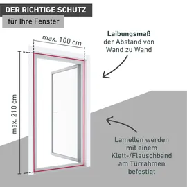 WINDHAGER Insektenschutz-Vorhang 100 x 210 cm Anthrazit