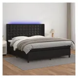 vidaXL Boxspringbett 180 x 200 cm Schwarz