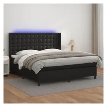 vidaXL Boxspringbett 180 x 200 cm Schwarz