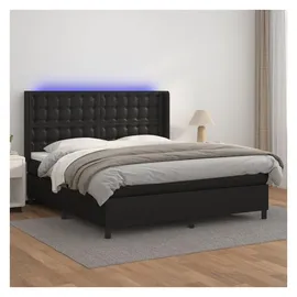 vidaXL Boxspringbett 180 x 200 cm Schwarz
