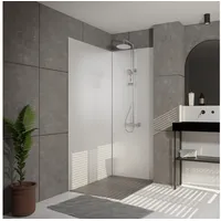 Marwell Urbanox Wandpaneel Weiß 120x210 Cm – Inklusive Abschlussprofile In Silber - Fugenlose Aluverbundplatte Als Duschrückwand & Küchenrückwand - Marwell