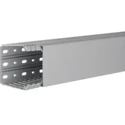 Hager BA780080 Verdrahtungskanal aus PVC BA7 80x80mm steingrau.Verdrahtungskanal bestehend aus Unterteil mit Seitenstanzung. Stege werkzeuglos bis  - 2 Meter