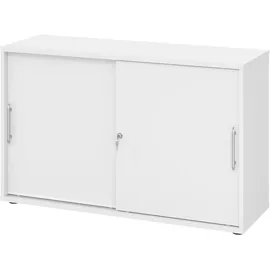 bümö Aktenschrank 120x74,8x40 cm Weiß