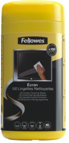 Fellowes Bildschirm-Reinigungstücher, Reinigungstücher geeignet für Tablets, E-Reader, Monitore etc., 1 Dose = 100 Tücher