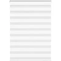 VidaXL Zebrarollo Weiß 105x150 cm Stoffbreite 100,9 cm Polyester
