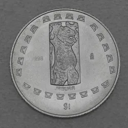 Silbermünze 1/4oz Jaguar 1998 Präkolumbische Kulturen ? Tolteken (Mexiko)