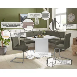 Home Affaire Eckbank »Charissa« in 3 Größen, verschiedene Qualitäten grün