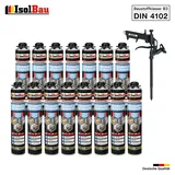 Brunnenschaum 15x 750ml Bauschaum 1x Teflon Pistole Montageschaum Pistolenschaum