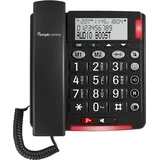 Amplicomms BigTel 48 Plus schnurgebundenes Großtasten Telefon Pencils Writing Combo - Grau