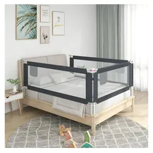 vidaXL - Kleinkind-bettschutzgitter Dunkelgrau 90x25 Cm Stoff