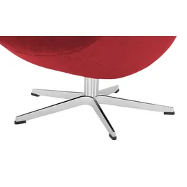Sofa.de Fernsehsessel Globe Mikrofaser 79 x 111 x 84 cm Rot drehbar