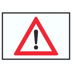 Achtung Schild Symbol A6 (105x148mm)