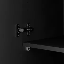 VCM ebuy24 Kleiderschrank 2 Türen mattschwarz.