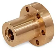 Trapezgewindemuttern, Rotguss, ein- und mehrgängig, mit Flansch (103.1-18X4-LH-RG)