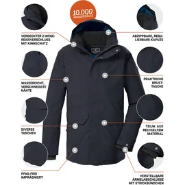 KILLTEC KOW 85 Herren, Mantel, schwarz XXL