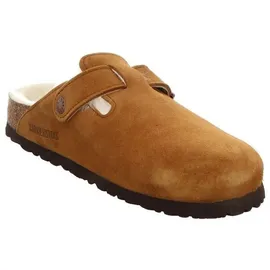 Birkenstock Boston Lammfell 1001141, Clogs, Braun (Mink 491), 39 EU