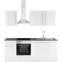BASIC by Balculina Küchenzeile Jazz 220 cm weiß
