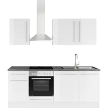 BASIC by Balculina Küchenzeile Jazz 220 cm weiß