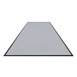 Schmutzfangmatte Colorstar, hellgrau, waschbar, glatter Rücken 746085300150-C02 , Maße (B x T): 85 x 300 cm