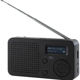 Imperial DABMAN 17 – Tragbares DAB+ & UKW-Radio (portables Digitalradio, Musikwiedergabe via Bluetooth und USB, austauschbarer Akku) – Schwarz