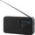 Imperial DABMAN 17 – Tragbares DAB+ & UKW-Radio (portables Digitalradio, Musikwiedergabe via Bluetooth und USB, austauschbarer Akku) – Schwarz