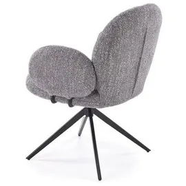 lookway Sessel BERRY 360° Textil 65 x 83 x 64 cm Grau gepolstert
