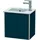 Duravit Waschtischunterschrank XSquare 41x28,9x40cm, wandhängend, T. li, blau s-matt