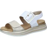 REMONTE Sandalen in Weiß/Gold - 38