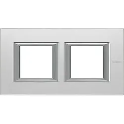 Legrand HA4802M2HVSA Abdeckrahmen AXOLUTE: 2-fach, 2 + 2 Module, Farbe: Glas Spiegelnd 1